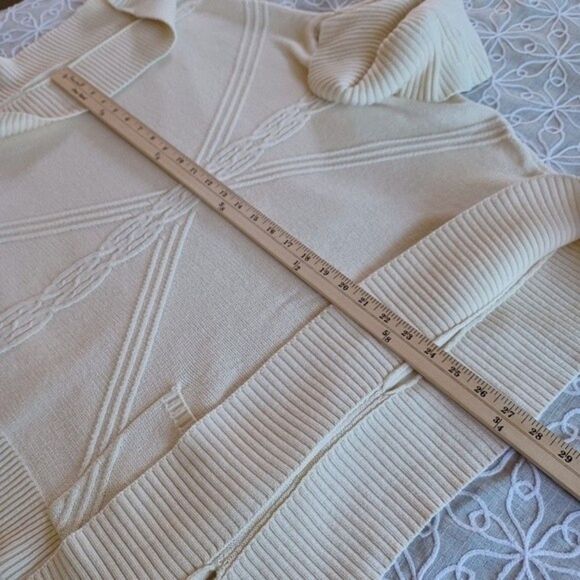 Anne Klein Knit Sweater Turtleneck Pullover Poncho Size Small - Medium - Picture 9 of 11